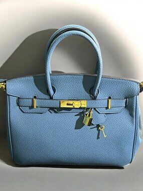 Cowhide leather handbag